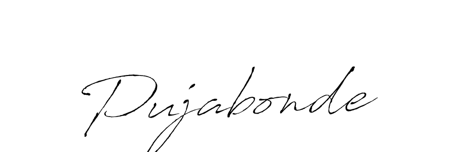 How to make Pujabonde name signature. Use Antro_Vectra style for creating short signs online. This is the latest handwritten sign. Pujabonde signature style 6 images and pictures png