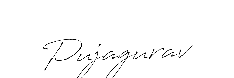 How to make Pujagurav name signature. Use Antro_Vectra style for creating short signs online. This is the latest handwritten sign. Pujagurav signature style 6 images and pictures png