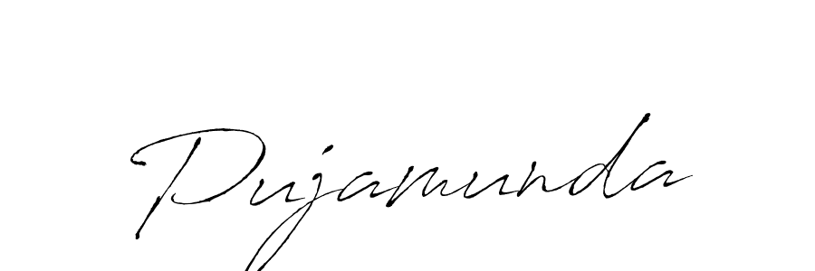 Use a signature maker to create a handwritten signature online. With this signature software, you can design (Antro_Vectra) your own signature for name Pujamunda. Pujamunda signature style 6 images and pictures png