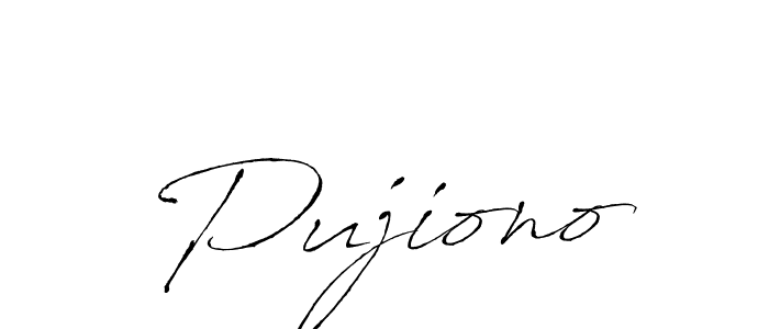 How to make Pujiono name signature. Use Antro_Vectra style for creating short signs online. This is the latest handwritten sign. Pujiono signature style 6 images and pictures png
