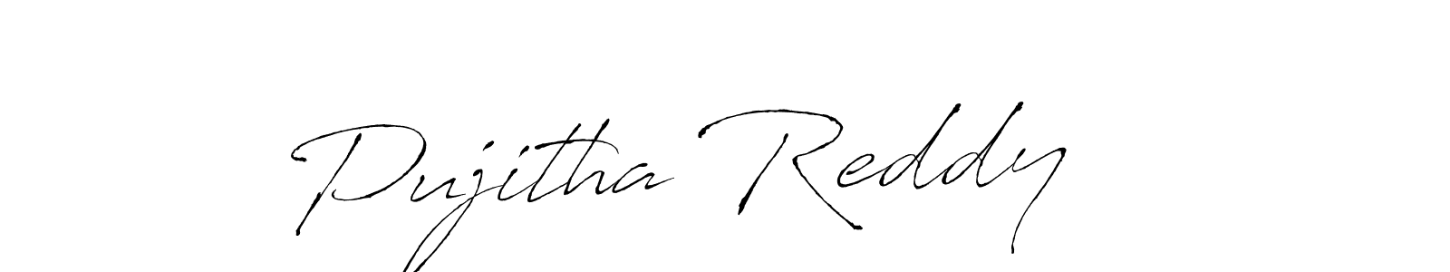 Also we have Pujitha Reddy    name is the best signature style. Create professional handwritten signature collection using Antro_Vectra autograph style. Pujitha Reddy    signature style 6 images and pictures png