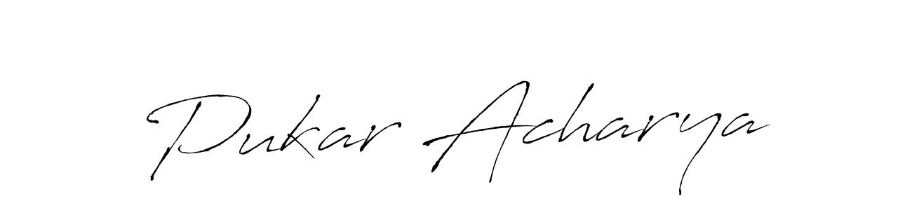 It looks lik you need a new signature style for name Pukar Acharya. Design unique handwritten (Antro_Vectra) signature with our free signature maker in just a few clicks. Pukar Acharya signature style 6 images and pictures png