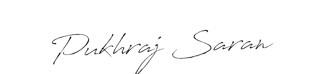 Make a beautiful signature design for name Pukhraj Saran. With this signature (Antro_Vectra) style, you can create a handwritten signature for free. Pukhraj Saran signature style 6 images and pictures png