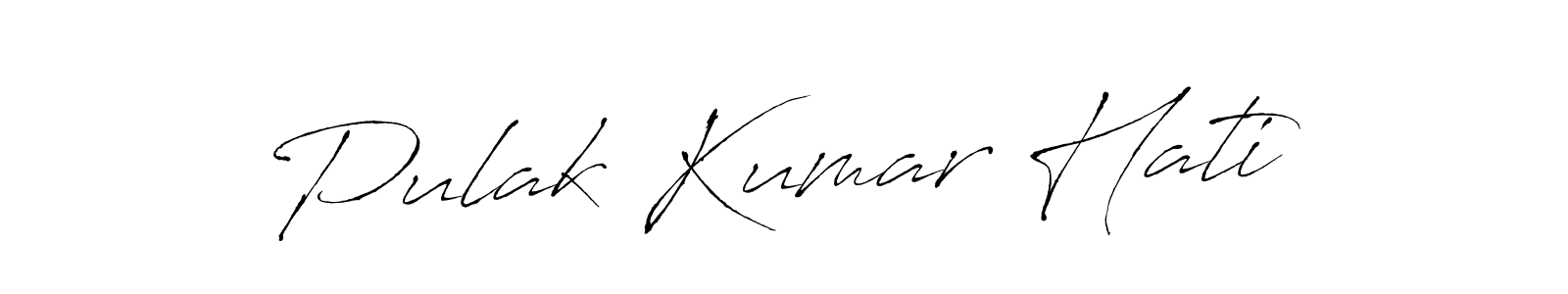 Pulak Kumar Hati stylish signature style. Best Handwritten Sign (Antro_Vectra) for my name. Handwritten Signature Collection Ideas for my name Pulak Kumar Hati. Pulak Kumar Hati signature style 6 images and pictures png