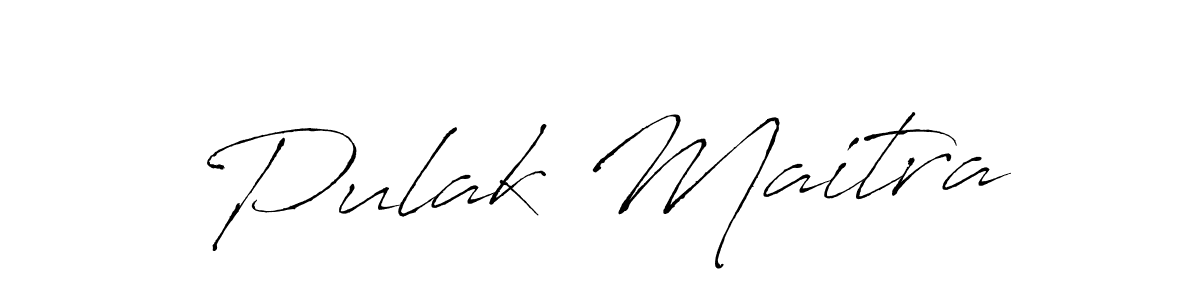 Create a beautiful signature design for name Pulak Maitra. With this signature (Antro_Vectra) fonts, you can make a handwritten signature for free. Pulak Maitra signature style 6 images and pictures png
