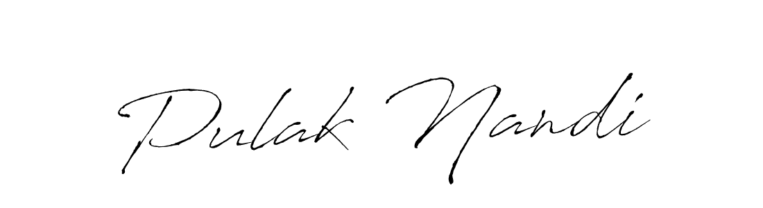 How to make Pulak Nandi name signature. Use Antro_Vectra style for creating short signs online. This is the latest handwritten sign. Pulak Nandi signature style 6 images and pictures png