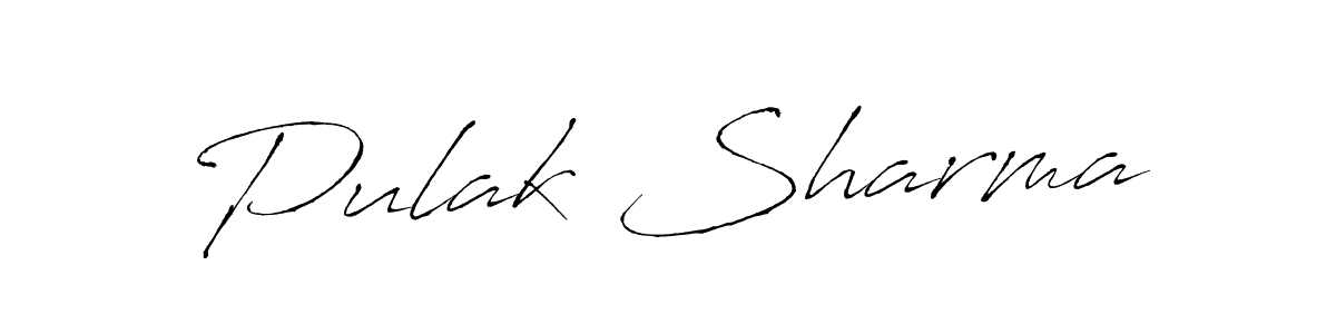 Use a signature maker to create a handwritten signature online. With this signature software, you can design (Antro_Vectra) your own signature for name Pulak Sharma. Pulak Sharma signature style 6 images and pictures png