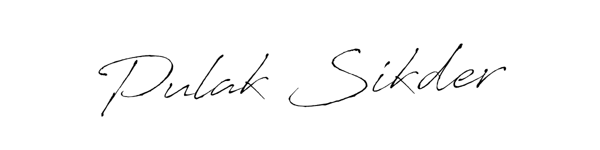 Create a beautiful signature design for name Pulak Sikder. With this signature (Antro_Vectra) fonts, you can make a handwritten signature for free. Pulak Sikder signature style 6 images and pictures png