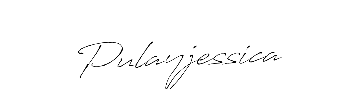 Make a beautiful signature design for name Pulayjessica. With this signature (Antro_Vectra) style, you can create a handwritten signature for free. Pulayjessica signature style 6 images and pictures png