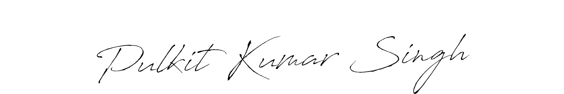 Create a beautiful signature design for name Pulkit Kumar Singh. With this signature (Antro_Vectra) fonts, you can make a handwritten signature for free. Pulkit Kumar Singh signature style 6 images and pictures png