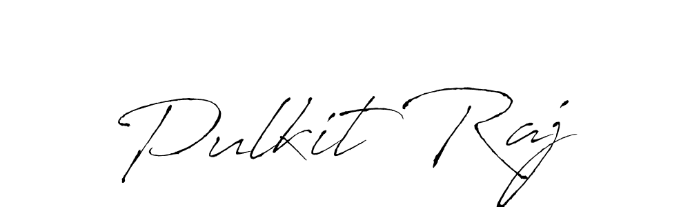 Create a beautiful signature design for name Pulkit Raj. With this signature (Antro_Vectra) fonts, you can make a handwritten signature for free. Pulkit Raj signature style 6 images and pictures png