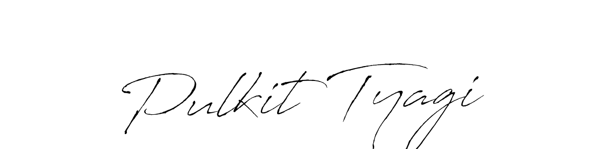 Make a beautiful signature design for name Pulkit Tyagi. With this signature (Antro_Vectra) style, you can create a handwritten signature for free. Pulkit Tyagi signature style 6 images and pictures png