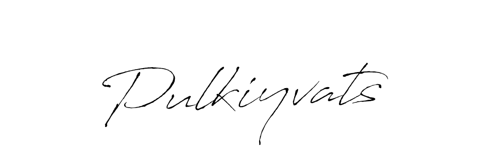 Make a beautiful signature design for name Pulkiyvats. With this signature (Antro_Vectra) style, you can create a handwritten signature for free. Pulkiyvats signature style 6 images and pictures png