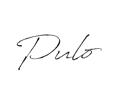 You should practise on your own different ways (Antro_Vectra) to write your name (Pulo) in signature. don't let someone else do it for you. Pulo signature style 6 images and pictures png