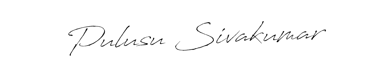 Also we have Pulusu Sivakumar name is the best signature style. Create professional handwritten signature collection using Antro_Vectra autograph style. Pulusu Sivakumar signature style 6 images and pictures png