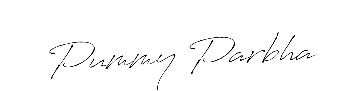 Use a signature maker to create a handwritten signature online. With this signature software, you can design (Antro_Vectra) your own signature for name Pummy Parbha. Pummy Parbha signature style 6 images and pictures png