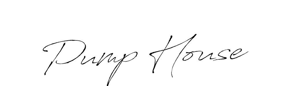 Design your own signature with our free online signature maker. With this signature software, you can create a handwritten (Antro_Vectra) signature for name Pump House. Pump House signature style 6 images and pictures png