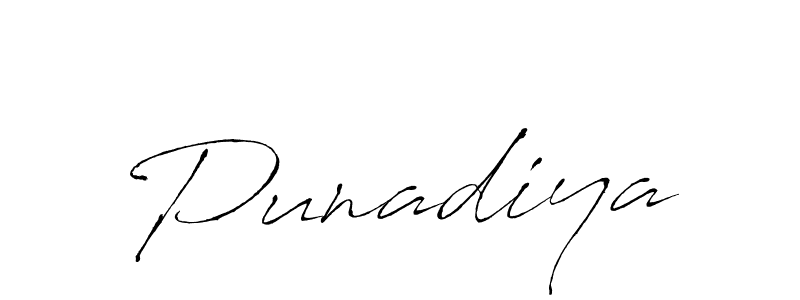 How to make Punadiya name signature. Use Antro_Vectra style for creating short signs online. This is the latest handwritten sign. Punadiya signature style 6 images and pictures png