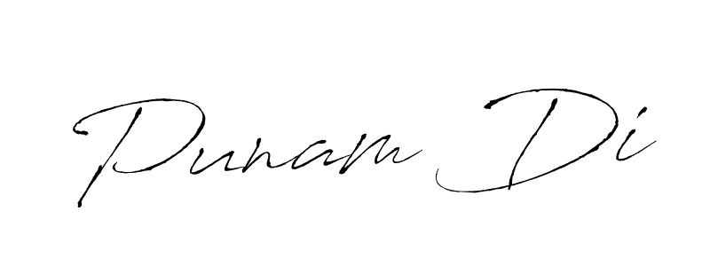 Make a beautiful signature design for name Punam Di. With this signature (Antro_Vectra) style, you can create a handwritten signature for free. Punam Di signature style 6 images and pictures png