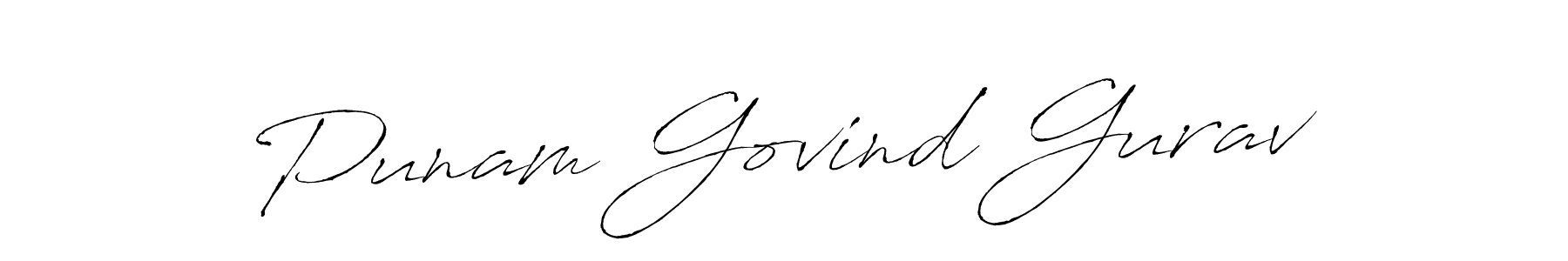 if you are searching for the best signature style for your name Punam Govind Gurav. so please give up your signature search. here we have designed multiple signature styles  using Antro_Vectra. Punam Govind Gurav signature style 6 images and pictures png