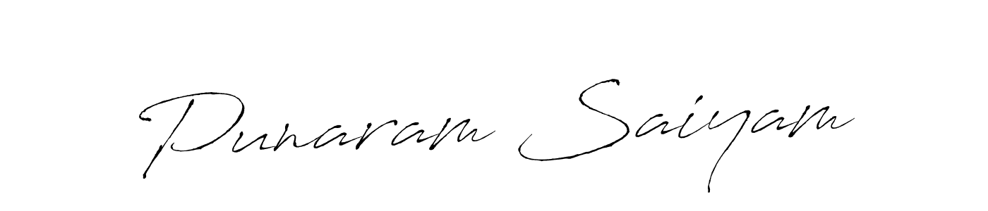 Make a beautiful signature design for name Punaram Saiyam. With this signature (Antro_Vectra) style, you can create a handwritten signature for free. Punaram Saiyam signature style 6 images and pictures png