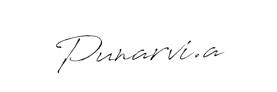 Design your own signature with our free online signature maker. With this signature software, you can create a handwritten (Antro_Vectra) signature for name Punarvi.a. Punarvi.a signature style 6 images and pictures png