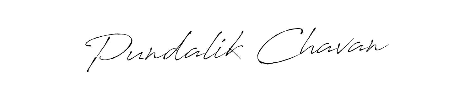 Make a beautiful signature design for name Pundalik Chavan. With this signature (Antro_Vectra) style, you can create a handwritten signature for free. Pundalik Chavan signature style 6 images and pictures png