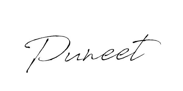 How to make Puneet signature? Antro_Vectra is a professional autograph style. Create handwritten signature for Puneet name. Puneet signature style 6 images and pictures png