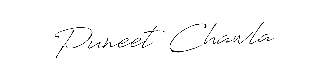 Use a signature maker to create a handwritten signature online. With this signature software, you can design (Antro_Vectra) your own signature for name Puneet Chawla. Puneet Chawla signature style 6 images and pictures png