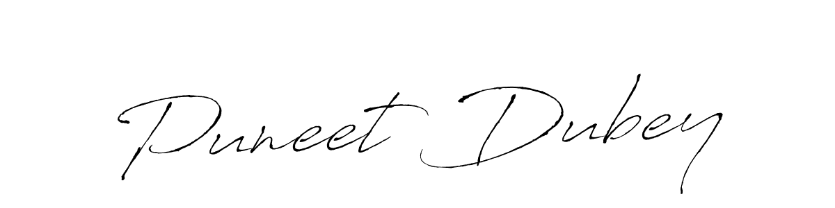 Puneet Dubey stylish signature style. Best Handwritten Sign (Antro_Vectra) for my name. Handwritten Signature Collection Ideas for my name Puneet Dubey. Puneet Dubey signature style 6 images and pictures png