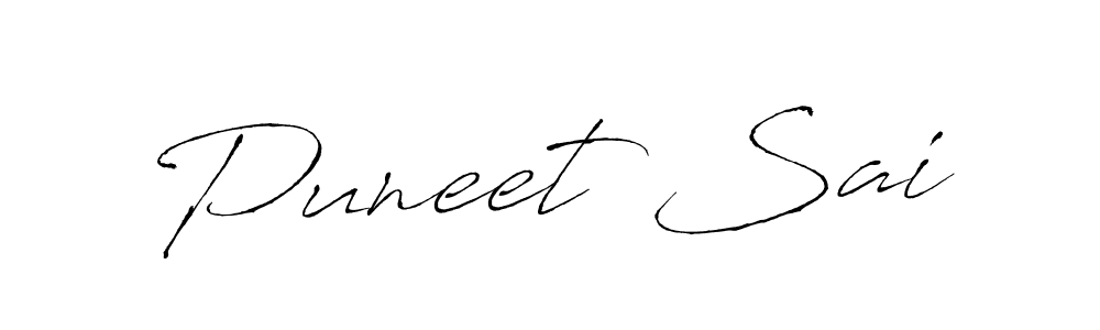 How to make Puneet Sai signature? Antro_Vectra is a professional autograph style. Create handwritten signature for Puneet Sai name. Puneet Sai signature style 6 images and pictures png