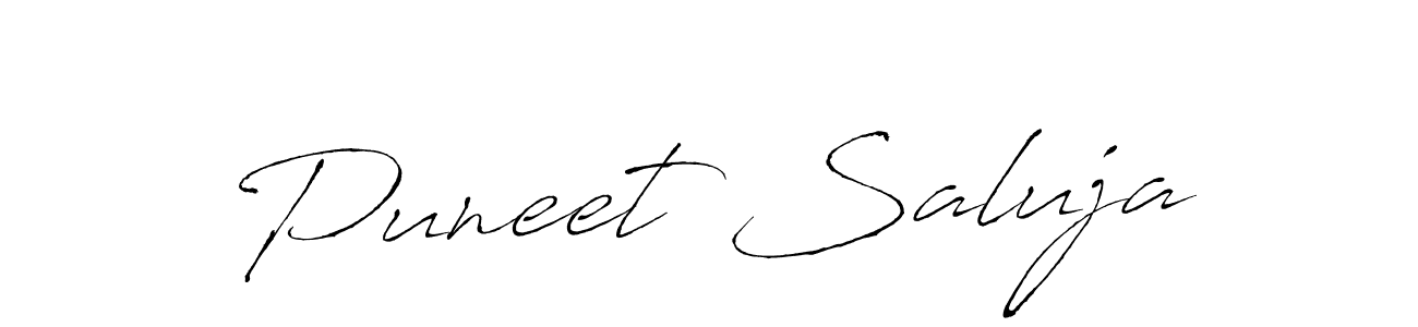 This is the best signature style for the Puneet Saluja name. Also you like these signature font (Antro_Vectra). Mix name signature. Puneet Saluja signature style 6 images and pictures png