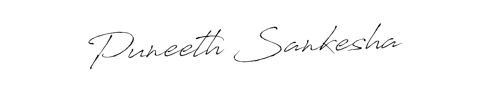 Make a beautiful signature design for name Puneeth Sankesha. With this signature (Antro_Vectra) style, you can create a handwritten signature for free. Puneeth Sankesha signature style 6 images and pictures png