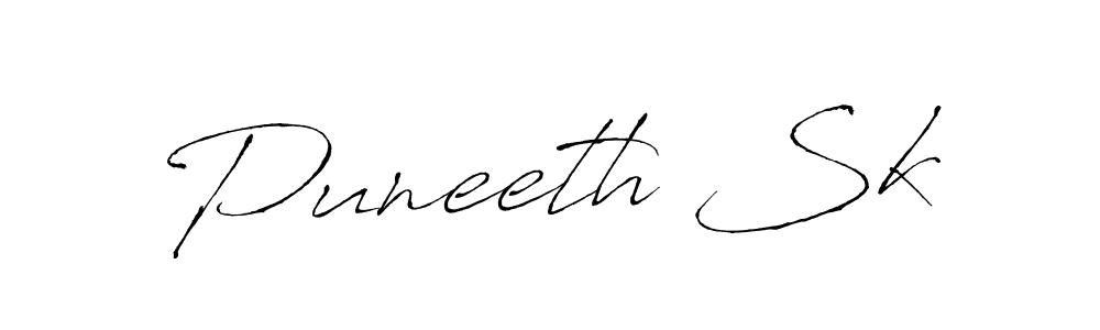 You should practise on your own different ways (Antro_Vectra) to write your name (Puneeth Sk) in signature. don't let someone else do it for you. Puneeth Sk signature style 6 images and pictures png