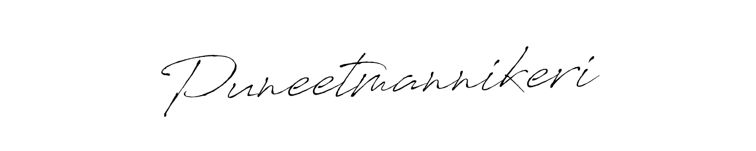 Make a beautiful signature design for name Puneetmannikeri. With this signature (Antro_Vectra) style, you can create a handwritten signature for free. Puneetmannikeri signature style 6 images and pictures png