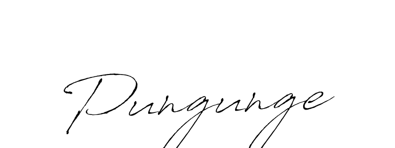 How to make Pungunge signature? Antro_Vectra is a professional autograph style. Create handwritten signature for Pungunge name. Pungunge signature style 6 images and pictures png