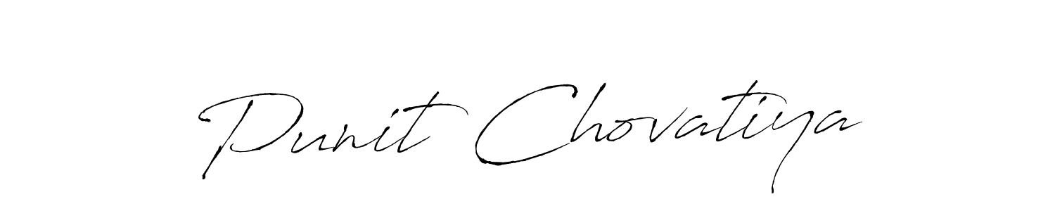 Create a beautiful signature design for name Punit Chovatiya. With this signature (Antro_Vectra) fonts, you can make a handwritten signature for free. Punit Chovatiya signature style 6 images and pictures png