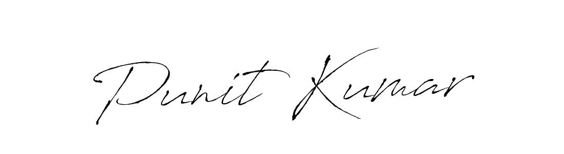 Create a beautiful signature design for name Punit Kumar. With this signature (Antro_Vectra) fonts, you can make a handwritten signature for free. Punit Kumar signature style 6 images and pictures png