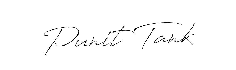 Use a signature maker to create a handwritten signature online. With this signature software, you can design (Antro_Vectra) your own signature for name Punit Tank. Punit Tank signature style 6 images and pictures png