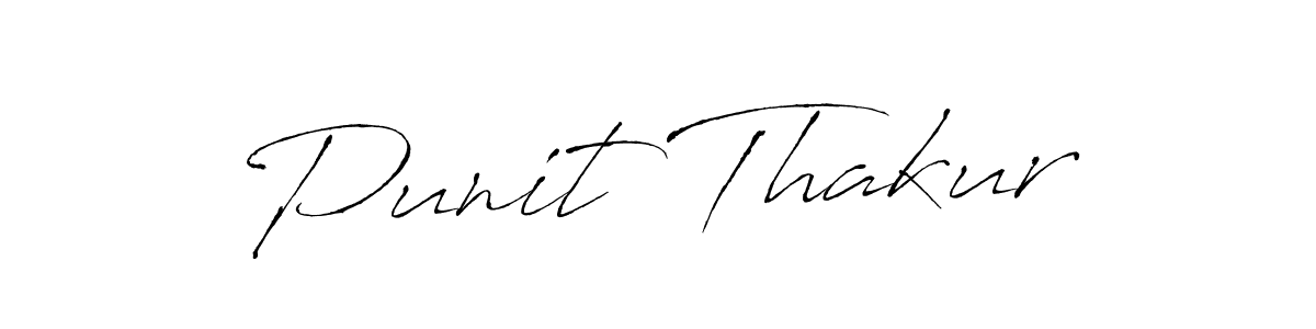 Create a beautiful signature design for name Punit Thakur. With this signature (Antro_Vectra) fonts, you can make a handwritten signature for free. Punit Thakur signature style 6 images and pictures png