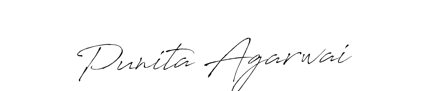 Design your own signature with our free online signature maker. With this signature software, you can create a handwritten (Antro_Vectra) signature for name Punita Agarwai. Punita Agarwai signature style 6 images and pictures png
