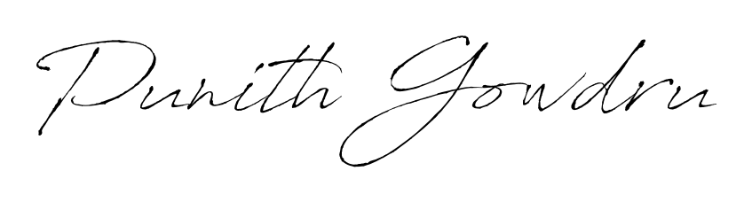 Once you've used our free online signature maker to create your best signature Antro_Vectra style, it's time to enjoy signing your documents with Punith Gowdru name. Punith Gowdru signature style 6 images and pictures png
