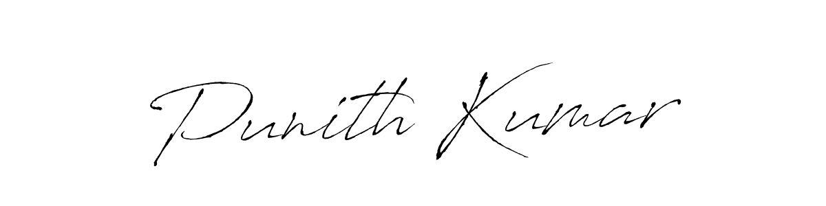 How to make Punith Kumar name signature. Use Antro_Vectra style for creating short signs online. This is the latest handwritten sign. Punith Kumar signature style 6 images and pictures png