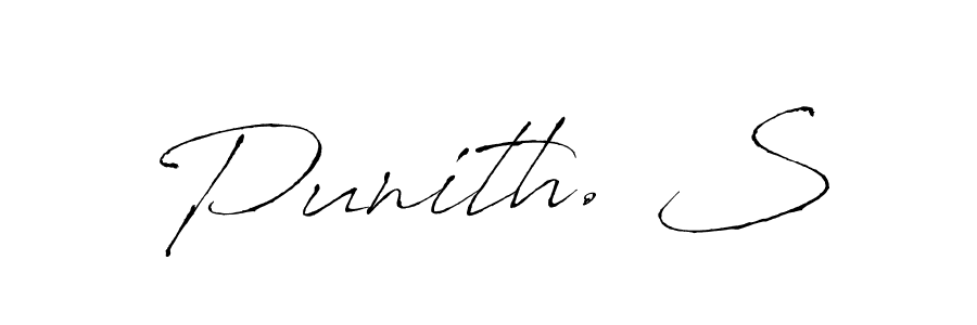 Use a signature maker to create a handwritten signature online. With this signature software, you can design (Antro_Vectra) your own signature for name Punith. S. Punith. S signature style 6 images and pictures png