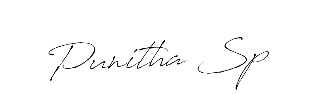 Create a beautiful signature design for name Punitha Sp. With this signature (Antro_Vectra) fonts, you can make a handwritten signature for free. Punitha Sp signature style 6 images and pictures png