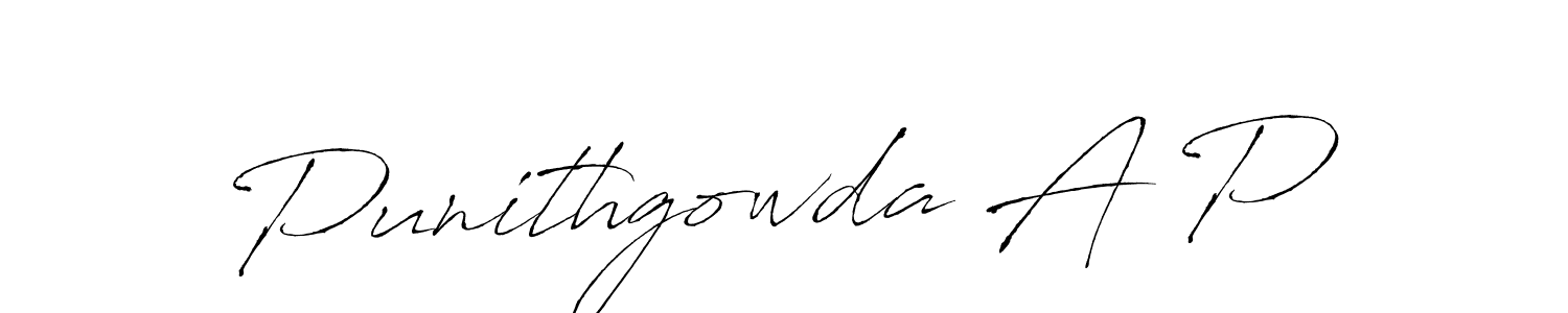 Best and Professional Signature Style for Punithgowda A P. Antro_Vectra Best Signature Style Collection. Punithgowda A P signature style 6 images and pictures png