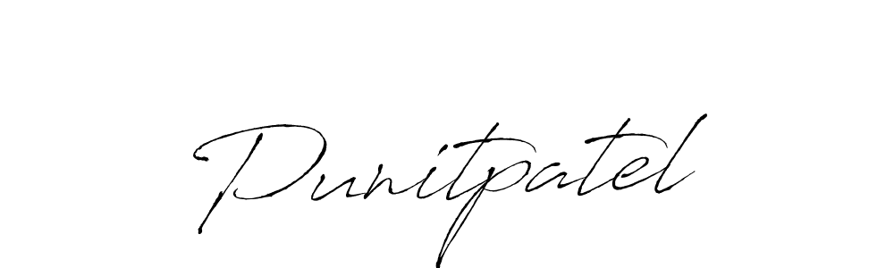 How to make Punitpatel signature? Antro_Vectra is a professional autograph style. Create handwritten signature for Punitpatel name. Punitpatel signature style 6 images and pictures png