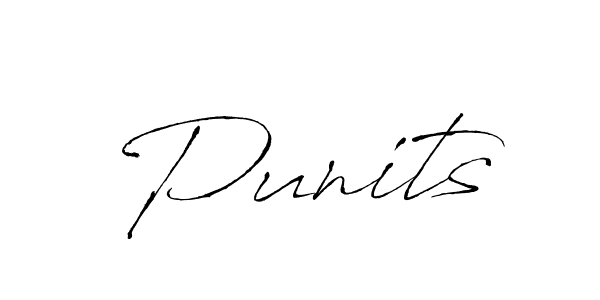 Create a beautiful signature design for name Punits. With this signature (Antro_Vectra) fonts, you can make a handwritten signature for free. Punits signature style 6 images and pictures png