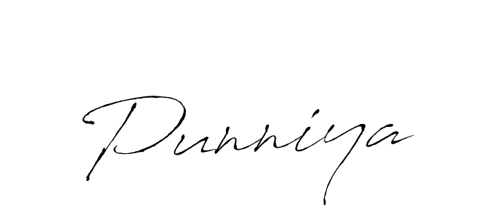 How to make Punniya signature? Antro_Vectra is a professional autograph style. Create handwritten signature for Punniya name. Punniya signature style 6 images and pictures png