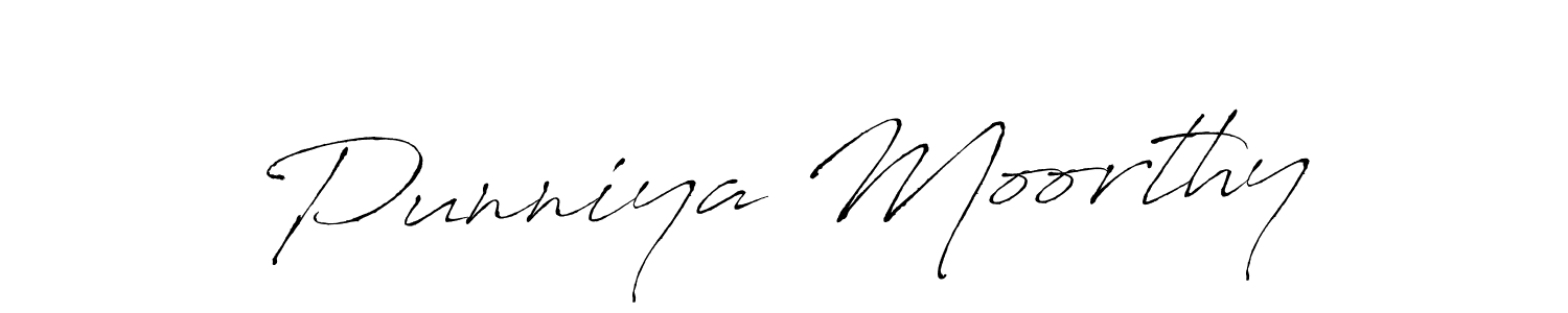 Make a beautiful signature design for name Punniya Moorthy. With this signature (Antro_Vectra) style, you can create a handwritten signature for free. Punniya Moorthy signature style 6 images and pictures png